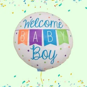 Baby boy helium ballon
