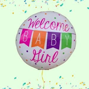 Baby girl helium ballon